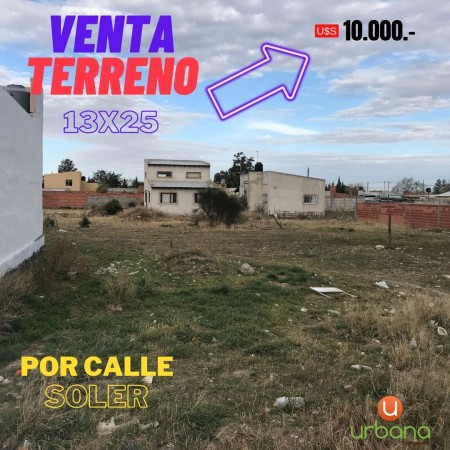 Lote 13x25 x calle Soler