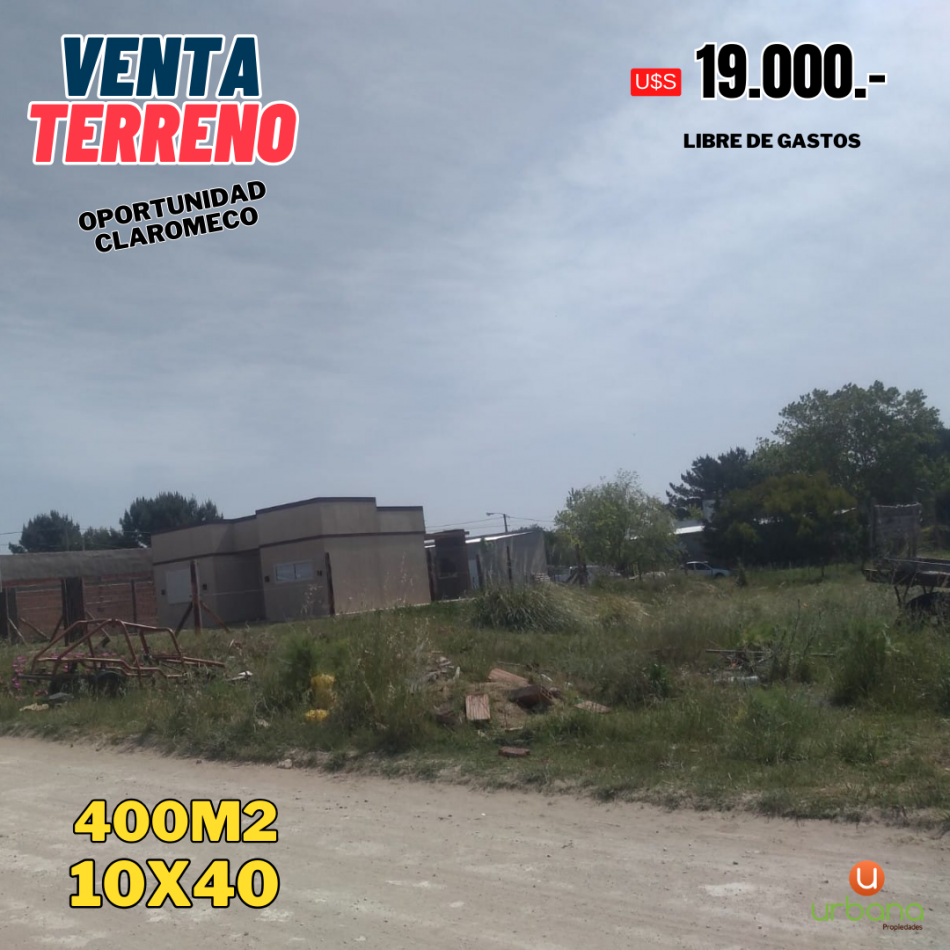 Venta Claromeco Lote 10x40