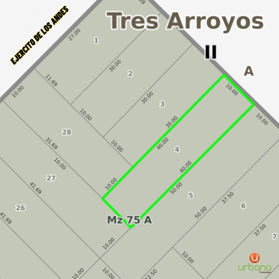 Terreno x Av San Martin al 2100